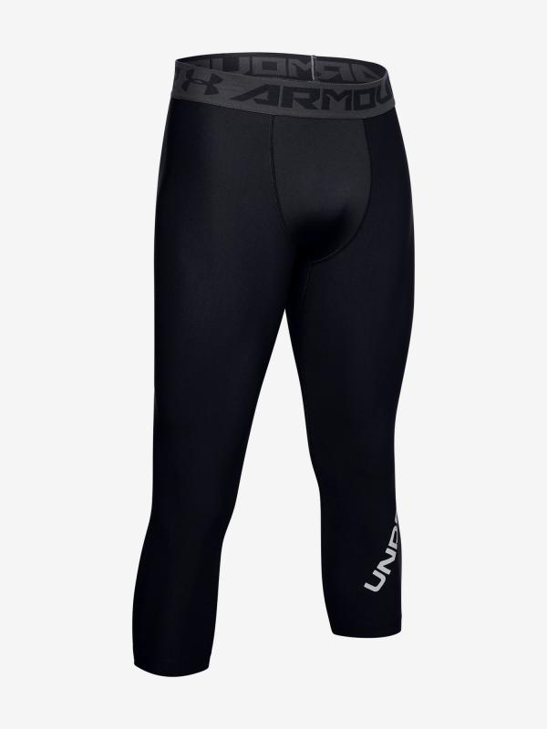 Kompresní legíny Under Armour Hg Armour Graphic 3 4 Leggings Černá