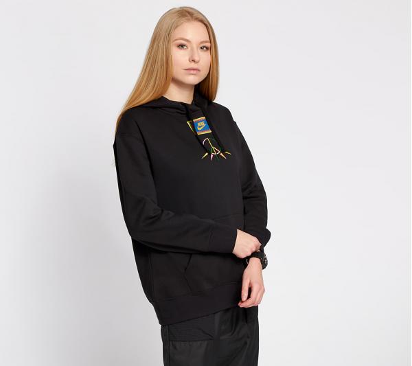 Nike Sportswear Peace Pack Fleece BB Hoodie Black/ Green Spark