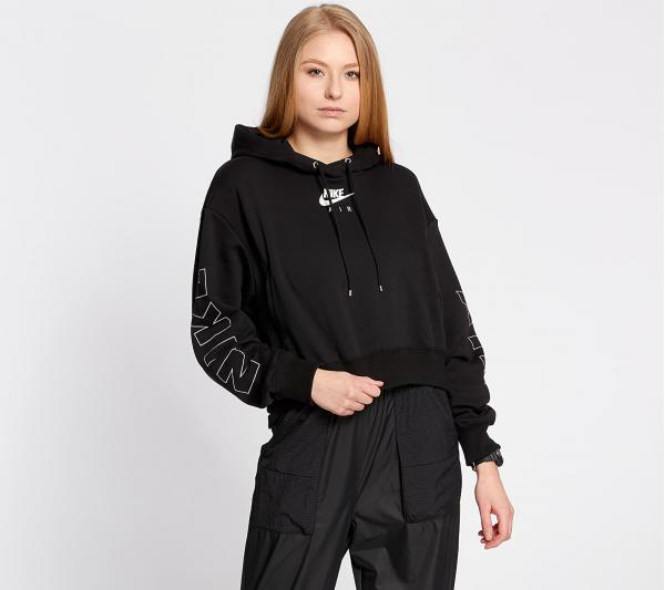 Nike Sportswear Air Fleece BB Hoodie Black/ Ice Silver