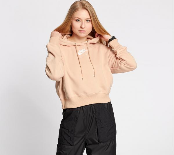 Nike Sportswear Air Fleece BB Hoodie Shimmer/ Ice Silver