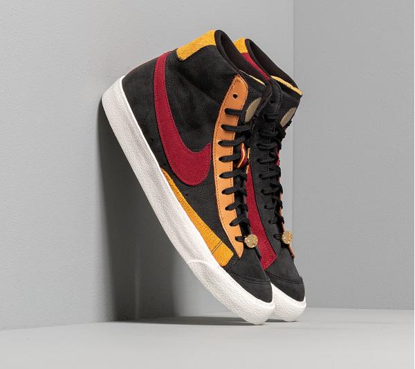 Nike W Blazer Mid '77 QS Black/ Team Red-University Gold-Flax