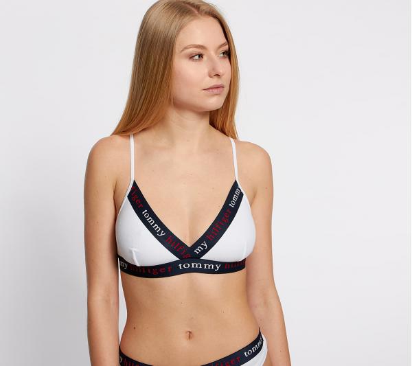 Tommy Hilfiger Triangle Bra White