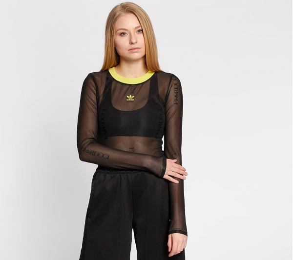adidas by Fiorucci Sheer Longsleeve Tee Black