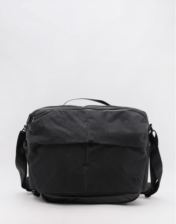 Alchemy Equipment Large Shoulder Bag Black Wax