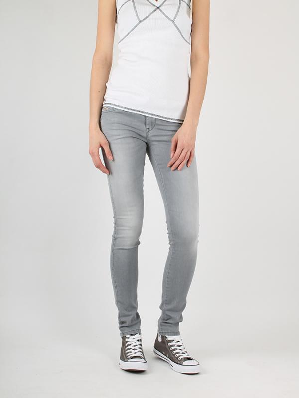 Džíny Diesel SKINZEE-LOW L.32 PANTALONI Šedá