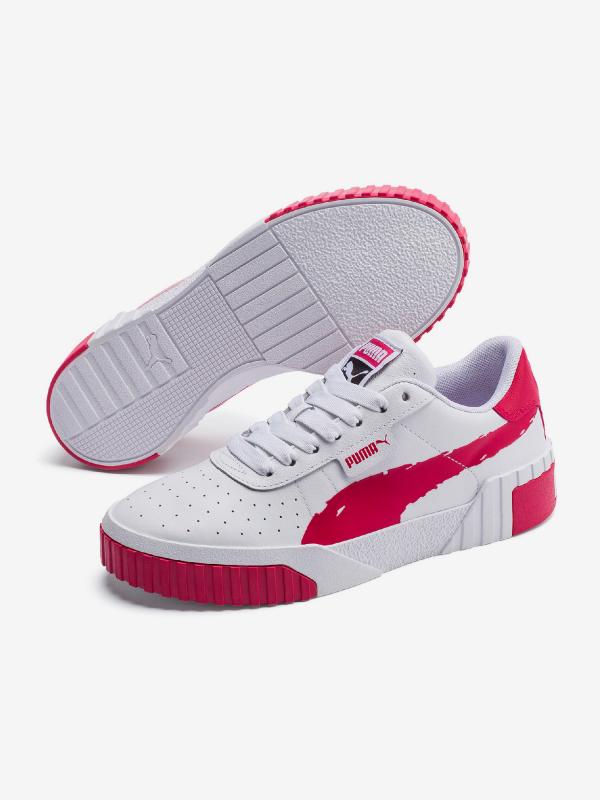 Boty Puma Cali Brushed Wn S Bílá