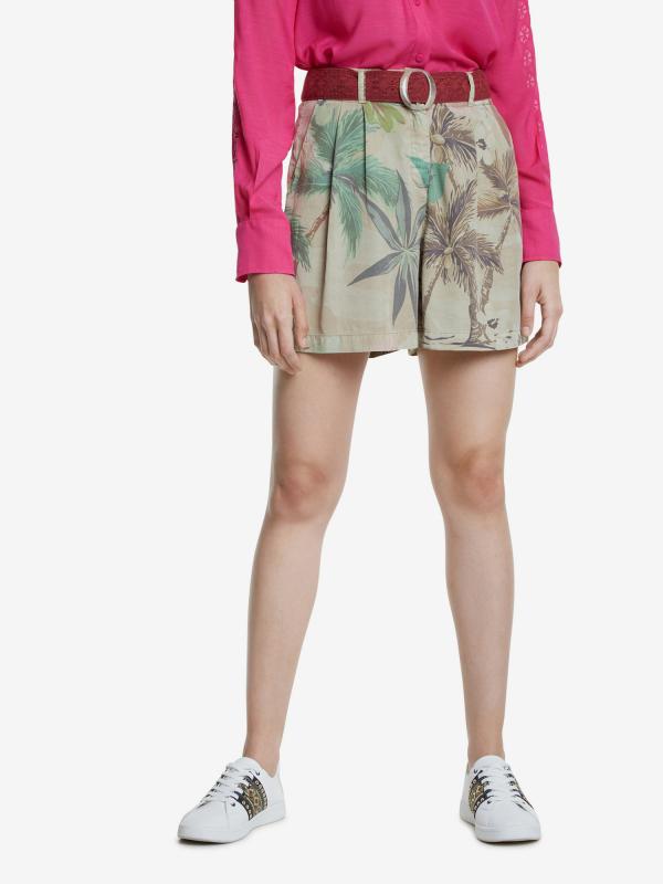 Kraťasy Desigual Pant Pearl Harbour Barevná