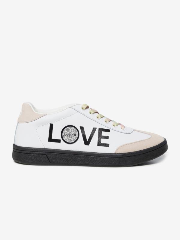Boty Desigual Shoes Cosmic Lettering Bílá