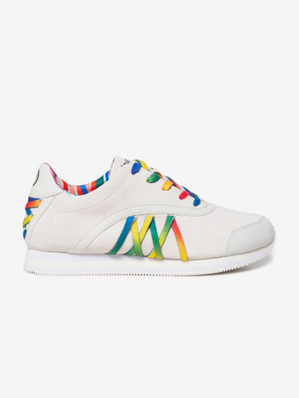 Boty Desigual Shoes Corset Multicolor Bílá