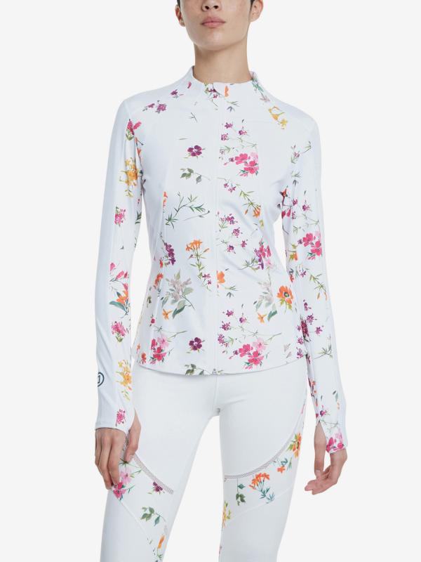 Bunda Desigual Running Jkt Gardens Bílá