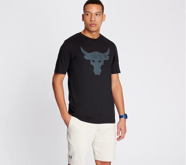 Under Armour Project Rock Brahma Bull Tee Black/ Pitch Gray