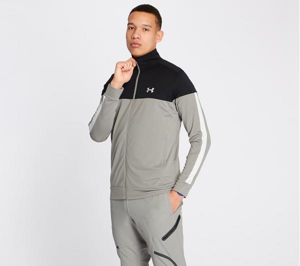 Under Armour Sportstyle Pique Track Jacket Gravity Green/ Black/ Onyx White