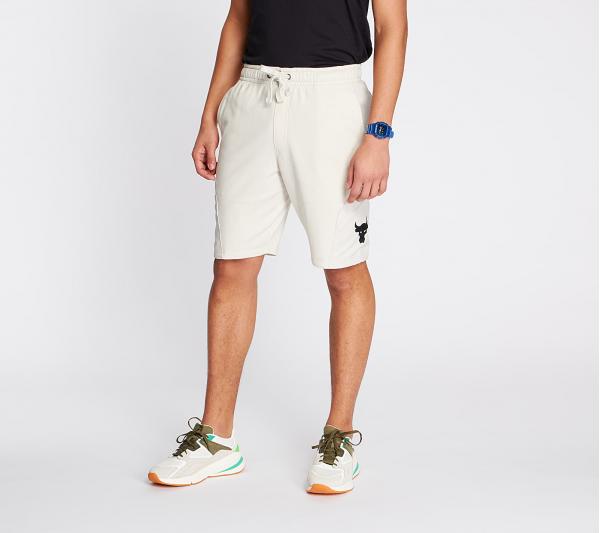 Under Armour Project Rock Terry Shorts Summit White/ Black