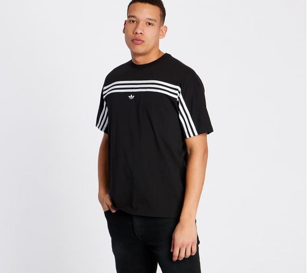 adidas 3Stripe Tee Black/ White