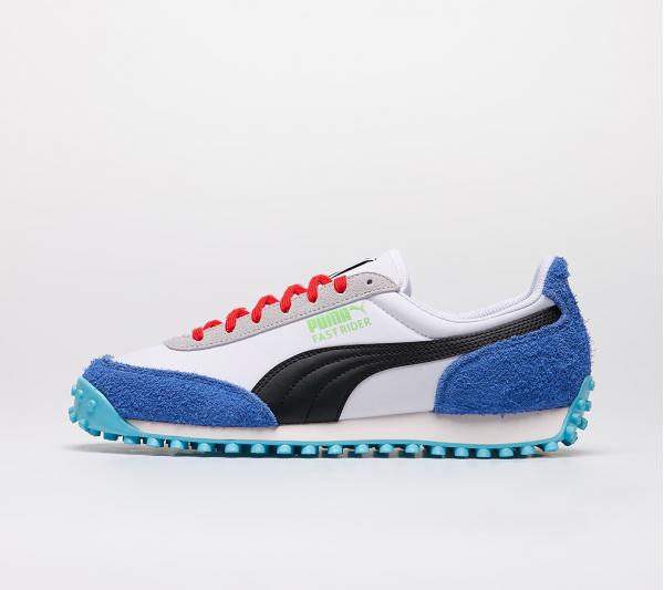 Puma Fast Rider Ride On Puma White-Dazzling Blue