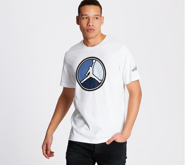 Jordan Remastered Hybrid Tee White/ Hydrogen Blue