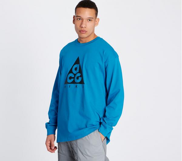 Nike ACG Logo Long Sleeve Tee Blue