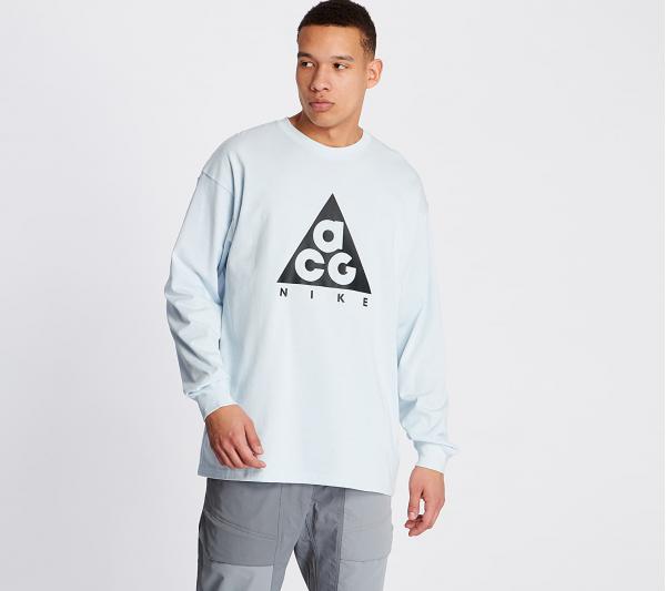 Nike ACG Logo Long Sleeve Tee Blue Tint/ Black