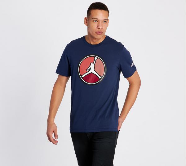 Jordan Remastered Hybrid Tee Midnight Navy/ White