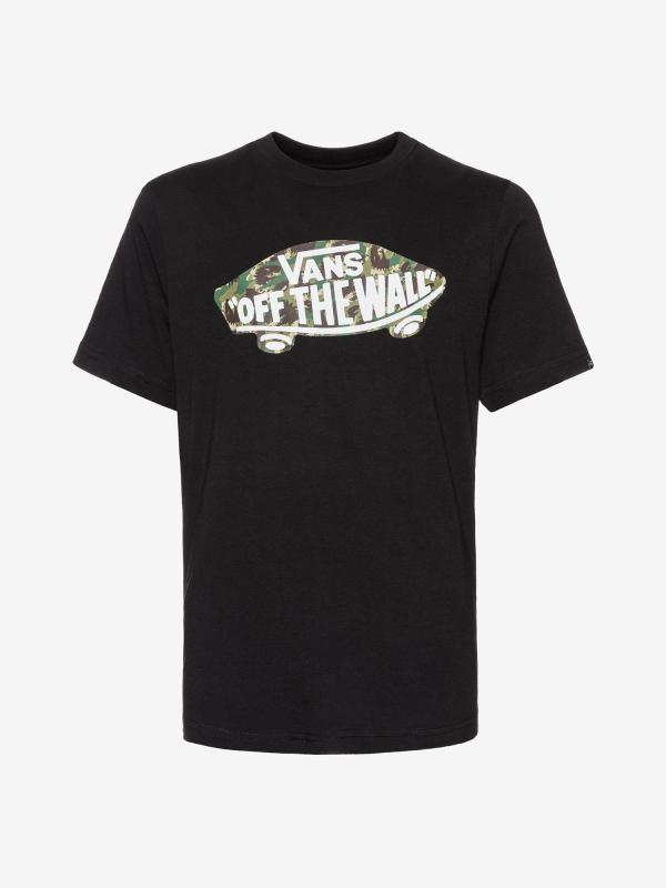 Tričko Vans By Otw Logo Fill Boy Black/Dino Camo Černá