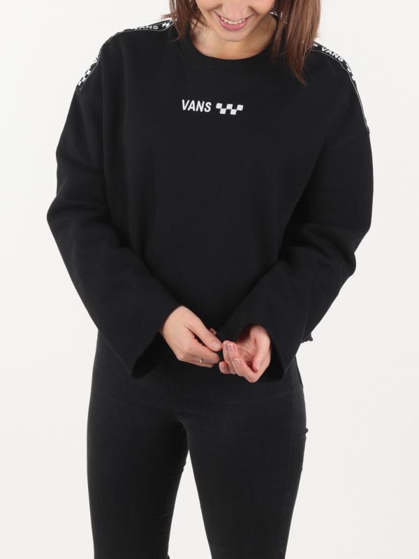 Mikina Vans Wm Brand Striper Cre Black Černá