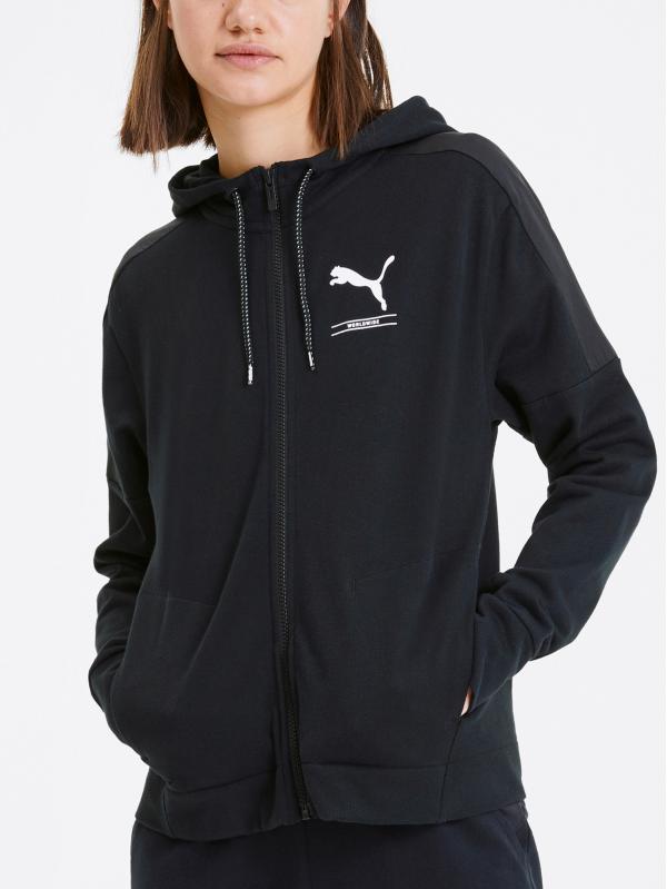 Mikina Puma Nu-Tility Fz Hoody Černá