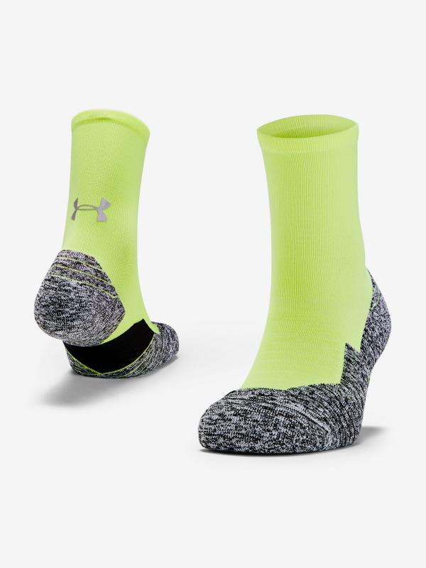 Ponožky Under Armour Run Cushion Crew Žlutá