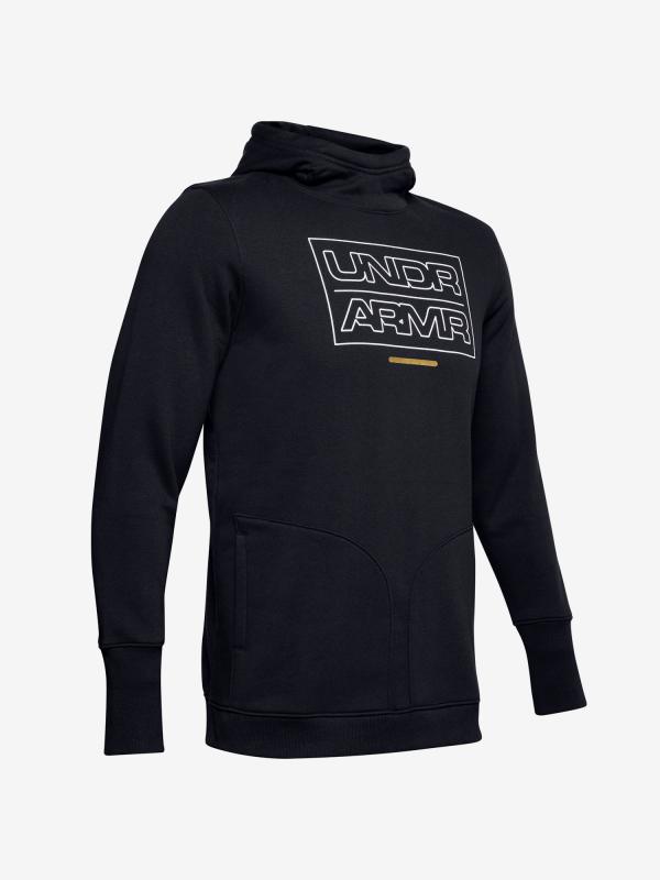 Mikina Under Armour Baseline Fleece Po Hood Černá