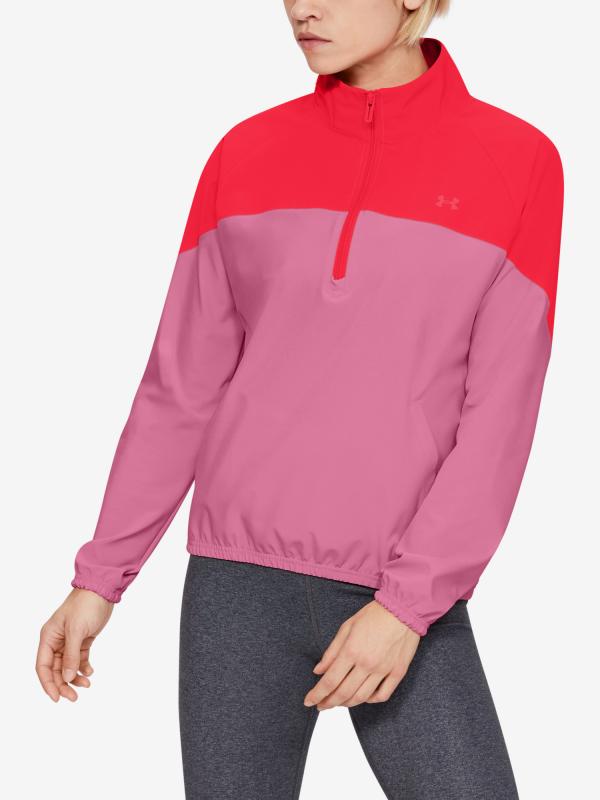 Mikina Under Armour Woven Anorak Růžová