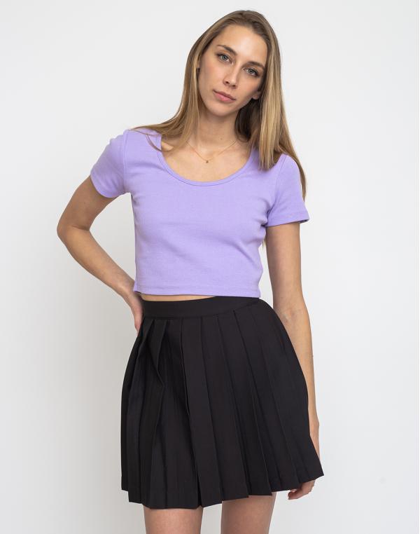 Lazy Oaf Scoop Neck Tee Purple S
