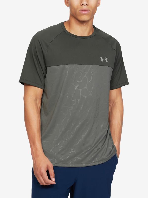 Tričko Under Armour Tech 2.0 Ss Emboss Šedá