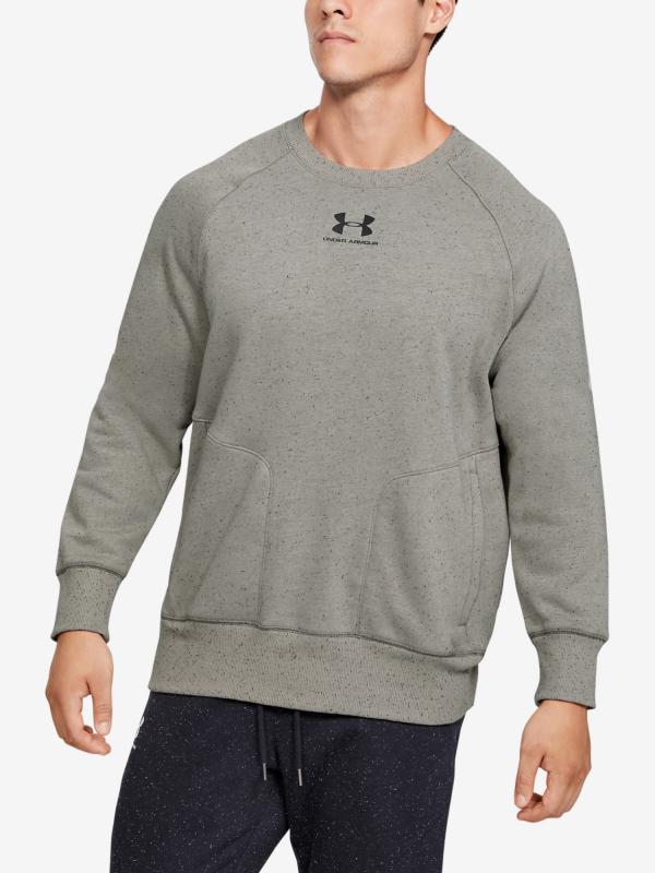 Mikina Under Armour Speckled Fleece Crew Šedá