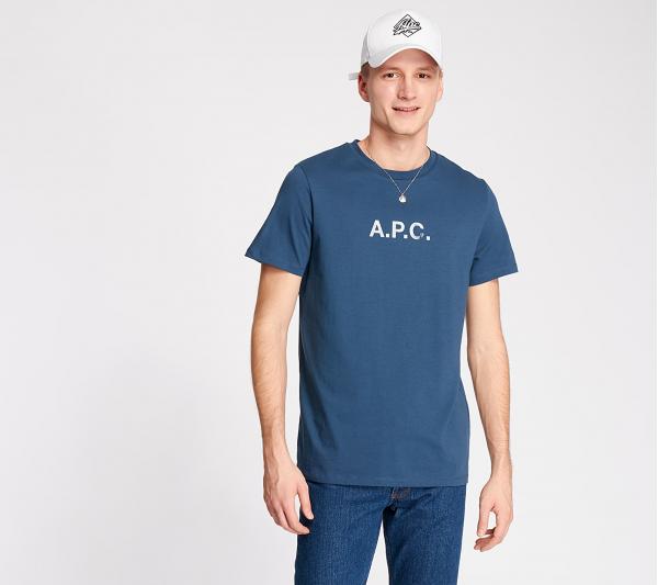 A.P.C. Stamp Tee Blue