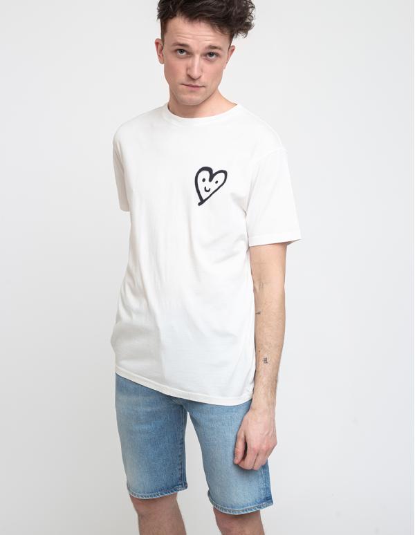Thinking MU Cutre Heart T-shirt Snow White M