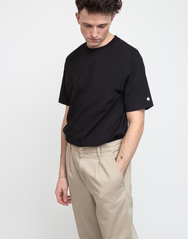 Tričko Carhartt WIP S/S Base T-Shirt Black/White