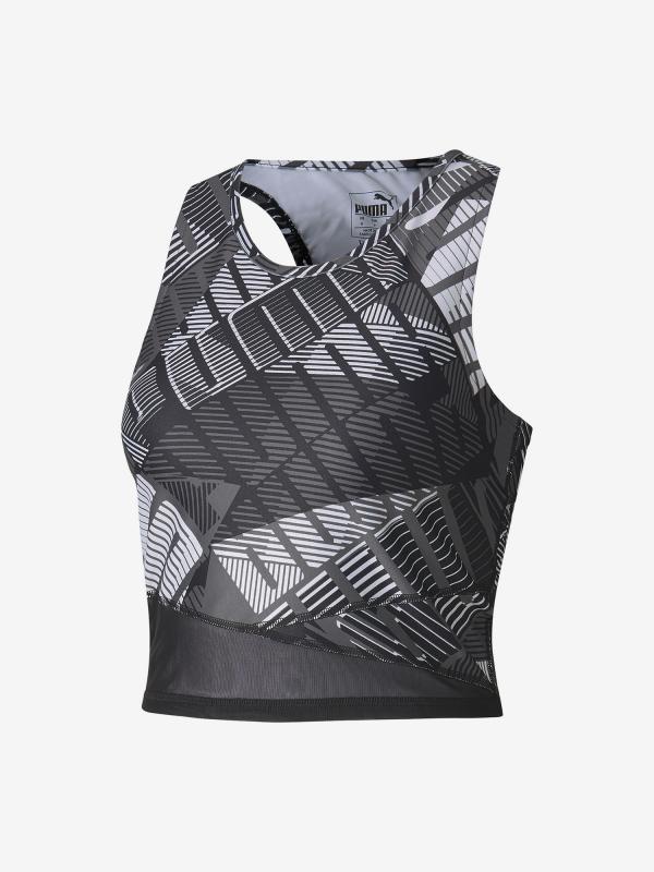 Top Puma Be Bold Aop Crop Černá