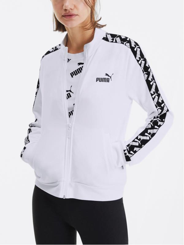 Mikina Puma Amplified Track Jacket Tr Bílá