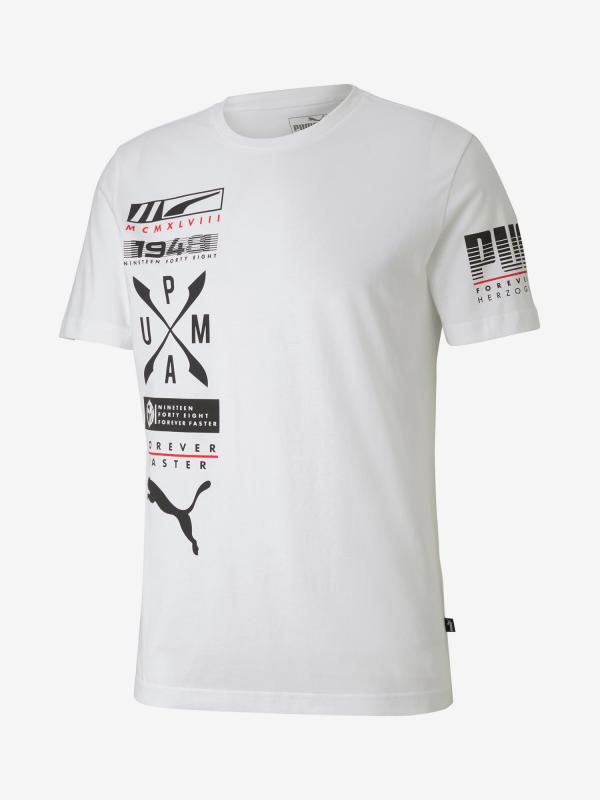 Tričko Puma Advanced Graphic Tee Bílá
