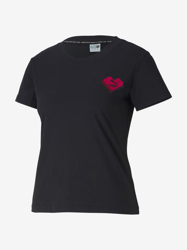 Tričko Puma Digital Love Tee Černá