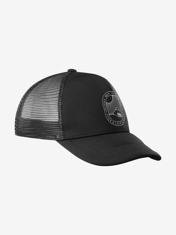 Kšiltovka Salomon Summer Logo Cap M Black/Black Černá