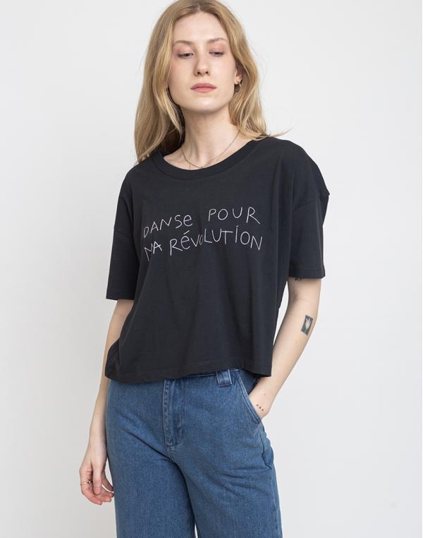 Thinking MU Danse Ivy Cropped T-shirt Phantom S