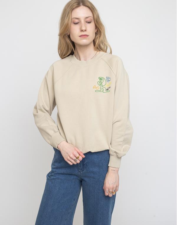 Thinking MU Jazz Raglan Sweatshirt Stone L
