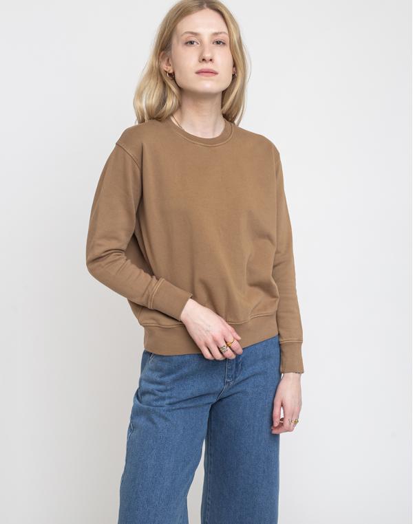 Colorful Standard Women Classic Organic Crew Sahara Camel S