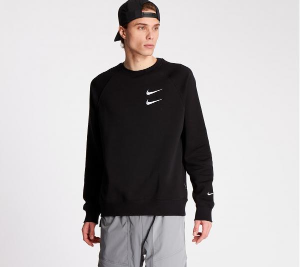 Nike Sportswear Swoosh BB Crewneck Black/ White