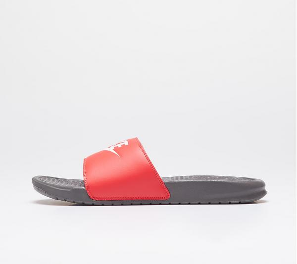 Nike Benassi Jdi Iron Grey/ White-Track Red