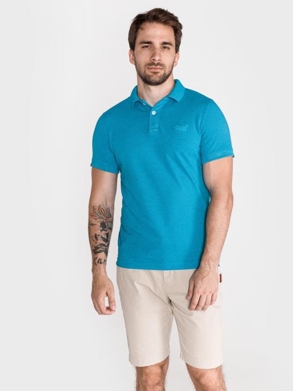 Polo triko SuperDry Modrá