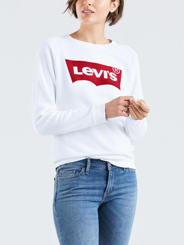 Relaxed Mikina Levi's® Bílá
