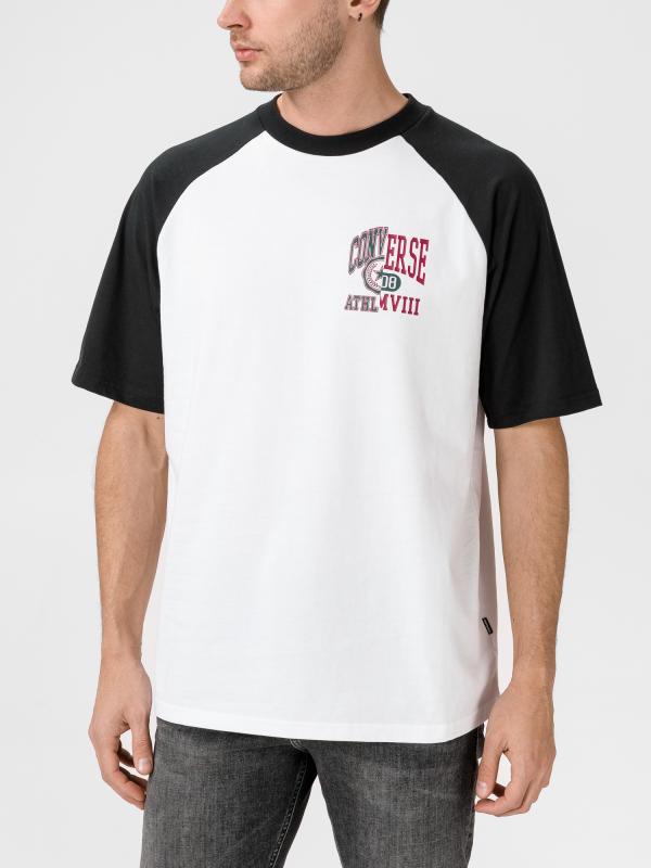 Tričko Converse Icon Remix Raglan Tee Bílá