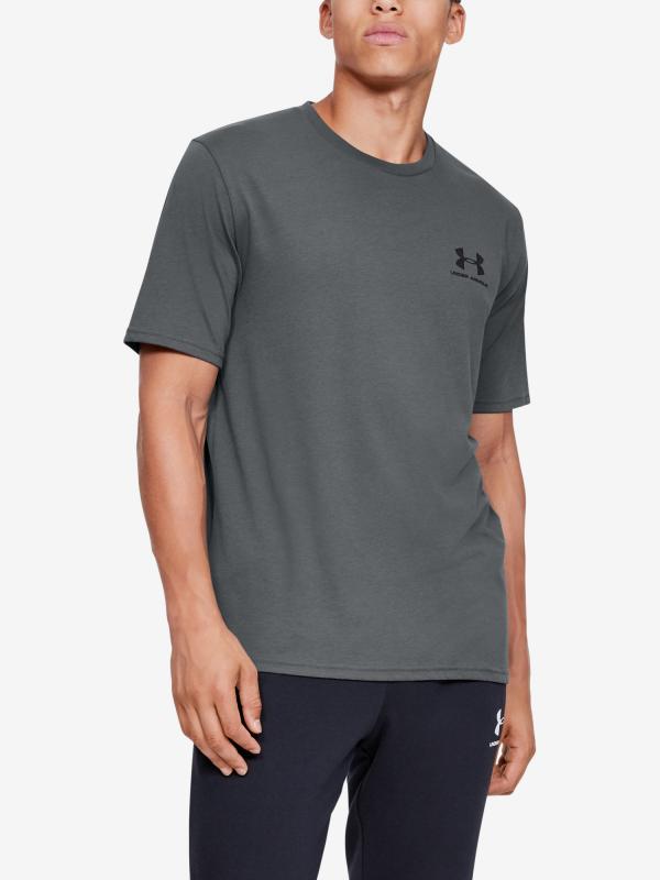 Tričko Under Armour Sportstyle Lc Ss Šedá