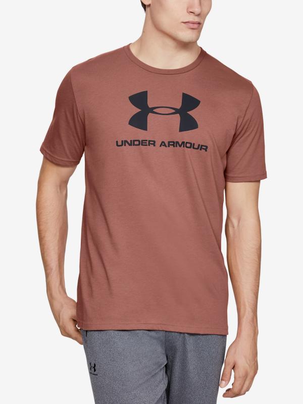 Tričko Under Armour Sportstyle Logo Ss Oranžová